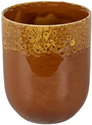 Set 6 cani ceramica maro galbena 7x8 cm 150 ml