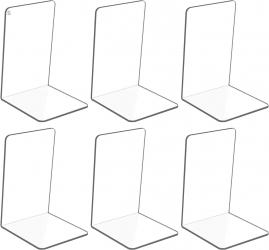 Set suport separatoar de carte Zola® transparente 6 bucati 18.5 x 12 x 12 cm 