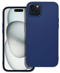 Husa Compatibila cu Apple iPhone 15 iberry Candy Soft Albastru Inchis 