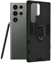 Husa pentru Samsung Galaxy S23 Ultra Techsuit Silicone Shield Negru 