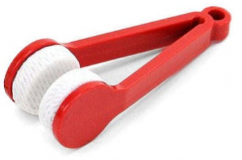 Instrument pentru curatarea ochelarilor Zola® cu microfibra rosu 