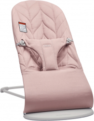 BabyBjorn - Balansoar Bliss Dusty Pink cu aspect delicat de petala tesatura matlasata 