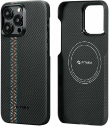 Husa Pitaka MagEZ 4 Aramida 600D pentru iPhone 15 Pro Max MagSafe Rhapsody 