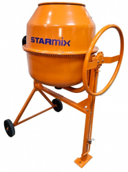 Betoniera CMH220L STARMIX volum cuva 220 litri putere motor 900W bobinaj motor cupru alimentare 230V greutate 57kg 