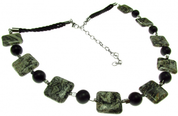 Colier Moon cu agate si onix 