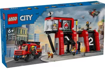 LEGO CITY STATIE SI CAMION DE POMPIERI 60414 
