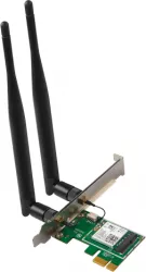 Placa de retea Refurbished Wi-Fi ASUS PCE-AC55BT AC1200 dual band 802.11ac PCIe 1X fara antene