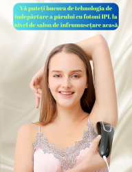 Epilator clasa Premium 999.999 pulsatii epilare definitiva mod automat pentru barbati si femei indeparteaza parul permanent cu laser 