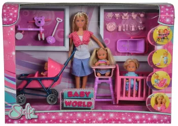 SET PAPUSA STEFFI CU 3 BEBELUSI SI ACCESORII 