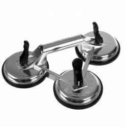 Ventuza pentru transport si montat parbrize geamuri placi marmura granit Bigstren 3 brate max 150 kg 120 mm 