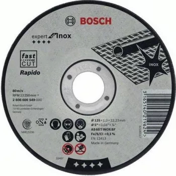 Disc abraziv 125x1.6 mm X-Lock debitare inox Bosch