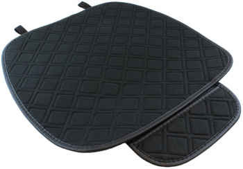 Husa protectie scaun auto fata Zola® confortabila cu buzunar neagra 50x52 cm
