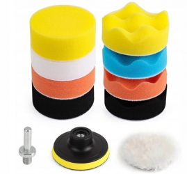 Set bureti Polish Zola® 10 bucati adaptor de bormasina bureti cu diferite clase de abraziune multicolor 