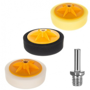 Set bureti Polish Zola® 3 bucati adaptor de bormasina bureti cu diferite clase de abraziune 