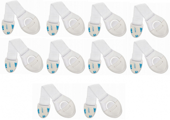 Set sigurante Zola® 10 bucati plastic si material textil ideal pentru sertare 20 cm