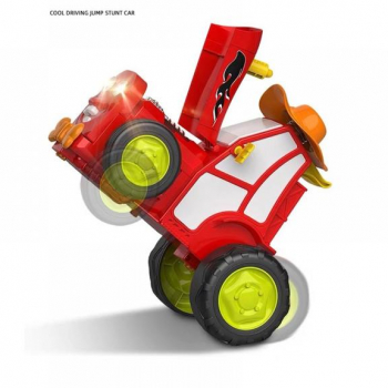 Tractor Saritor cu Telecomanda cu Lumini Si Muzica Vesela Rosu 