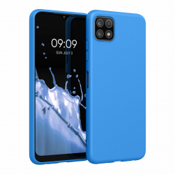 Husa pentru Samsung Galaxy A22 5G Silicon Albastru 55245.157 kwmobile 