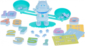 Jucarie educationala pentru copii Zola® din plastic multicolora Invata matematica model Hipopotam 