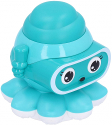 Jucarie interactiva pentru copii Zola® model caracatita plastic 8x8x7 cm albastru 