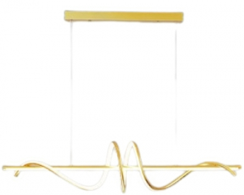 Lustra living LuminiLux Gold 100 cm Aluminiu 