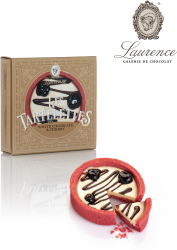 Mini Tarta cu Ciocolata alba si Cirese Laurence Chocolate 100g 