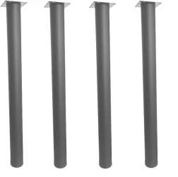 Picior masa gri antracit din metal profil rotund 60 H 710 set 4 buc 
