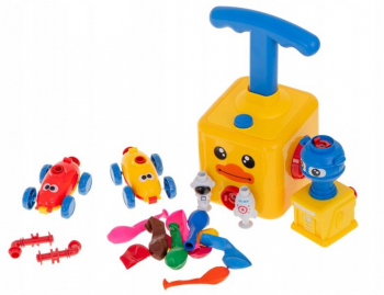 Set jucarie pentru copii Zola® masinute zburatoare 2 in 1 racheta lansator baloane puisorul dragalas 