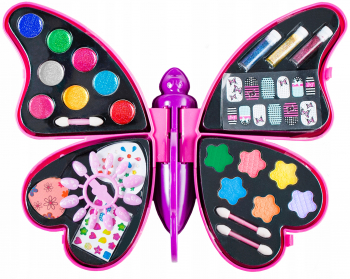 Set machiaj Zola® in forma de fluture 92 articole 34x27cm 