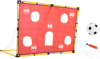 Set poarta fotbal Zola® covoras de antrenament pentru goluri cu minge 156x70x107 cm 
