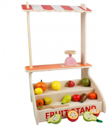 Stand pentru fructe si legume Zola® din lemn pentru copii cantar tava si cutit 150X200 cm 