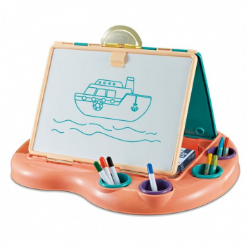 Tablita de scris pentru copii Zola® cu accesorii incluse si coli albe portocalie 