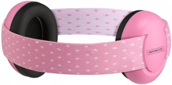 Casti antifoane pentru bebelusi si copii 3 - 36 luni Invincio Baby Pink banda elastica protejare fontanela reglabile protectia auzului r