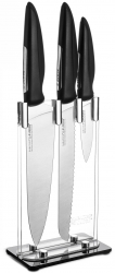 Set cutite cu suport Judge Sabatier IP otel inoxidabil 35.5/8/13.5 negru/argintiu 