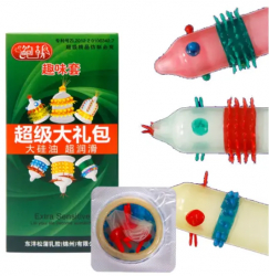 1 Set cu 6 Prevezervative Latex cu Nervuri sau Striatii Produce Orgasm 