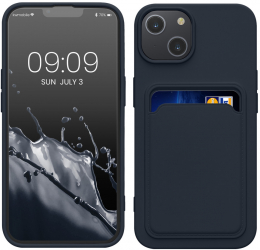 Husa Kwmobile pentru Apple iPhone 14 Albastru Silicon 59112.17 