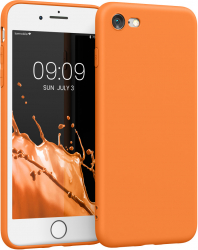 Husa Kwmobile pentru Apple iPhone SE 2/iPhone SE 3/iPhone 8 Portocaliu Silicon 39458.150 