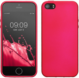 Husa Kwmobile pentru Apple iPhone SE/iPhone 5/iPhone 5S Roz Silicon 40816.65 
