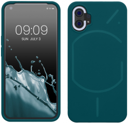 Husa Kwmobile pentru Nothing Phone 1 Albastru Silicon 59912.57 