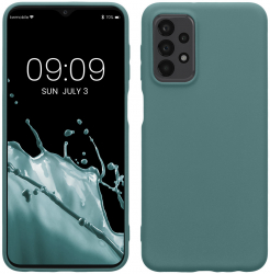 Husa Kwmobile pentru Samsung Galaxy A23/Galaxy A23 5G Albastru Silicon 57804.207 