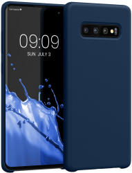 Husa Kwmobile pentru Samsung Galaxy S10 Plus Albastru Silicon 49028.116 