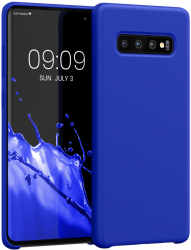 Husa Kwmobile pentru Samsung Galaxy S10 Plus Albastru Silicon 49028.134 