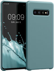 Husa Kwmobile pentru Samsung Galaxy S10 Plus Verde Silicon 49028.206 
