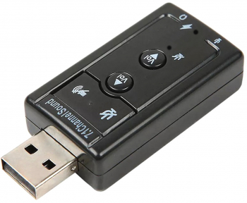 Placa de sunet USB Zola® sistem virtual 7.1CH si XEAR 3D incorporat egalizator pe 12 canale buton MUTE 5.8x2.5x1.3 cm 