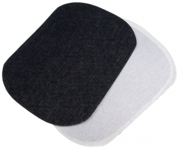 Set 2 petice termoadezive Jeans 13 x 18 cm Negru 
