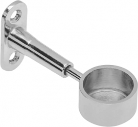 Suport lateral ajustabil pentru bara rotunda finisaj crom lucios GT D 25 mm 