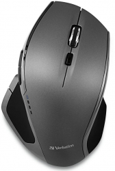 Mouse wireless Verbatim Deluxe 1600 dpi 8 butoane Gri 