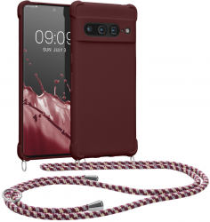 Bumper kwmobile pentru Google Pixel 7 Pro Silicon Visiniu 59967.187 