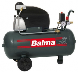 Compresor de aer MS20/50 BALMA debit aer aspirat 222 l/min capacitate butelie 50 L presiune 10bar 230V 