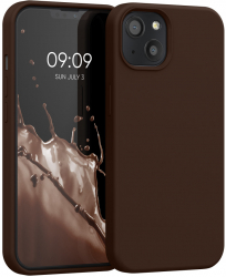 Husa kwmobile pentru Apple iPhone 13 Silicon Maro 55878.247 