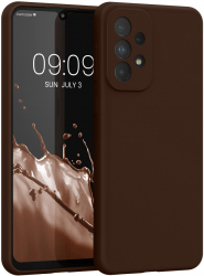 Husa Kwmobile pentru Samsung Galaxy A33 5G Maro Silicon 57833.247 